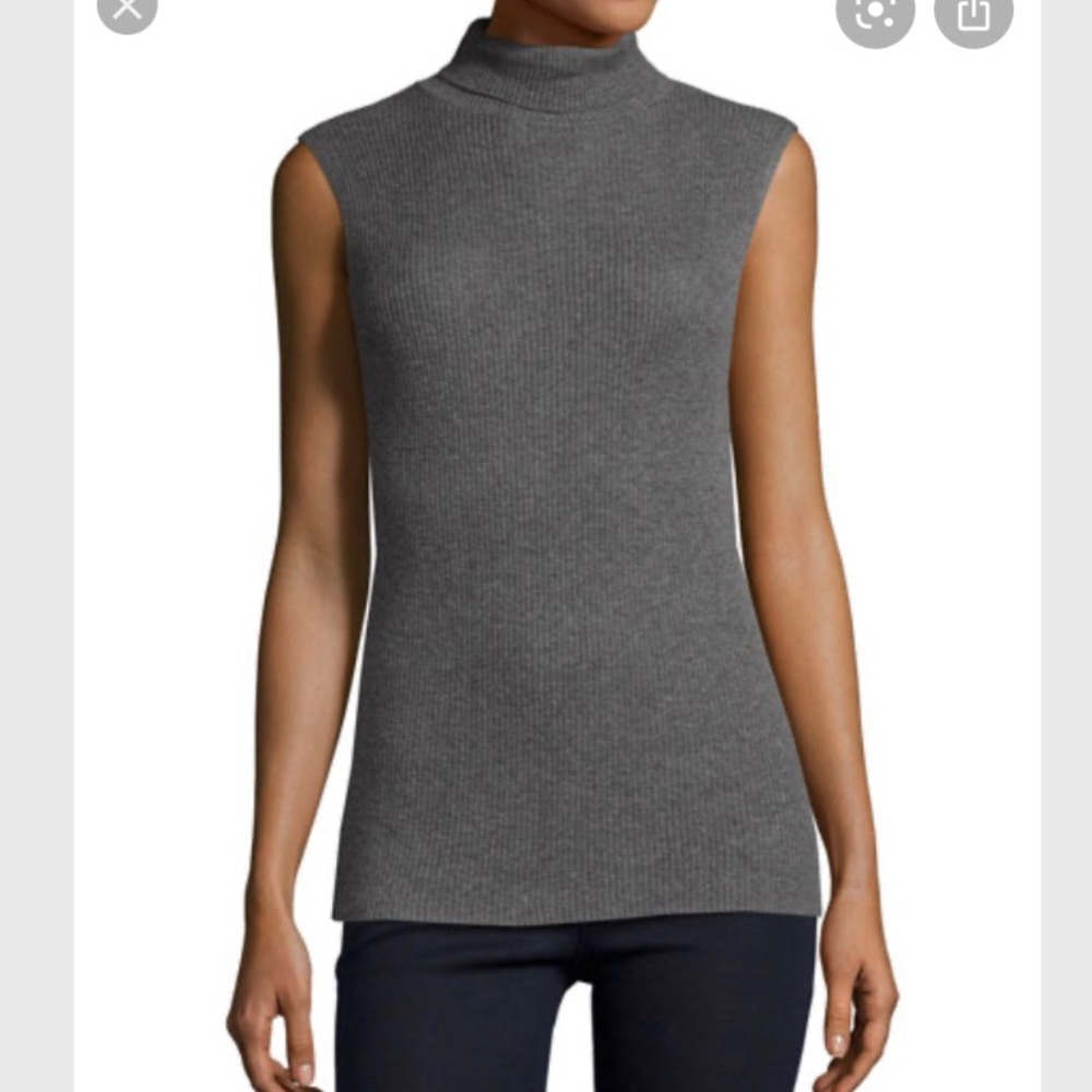 Neiman Marcus cashmere turtleneck sleeveless